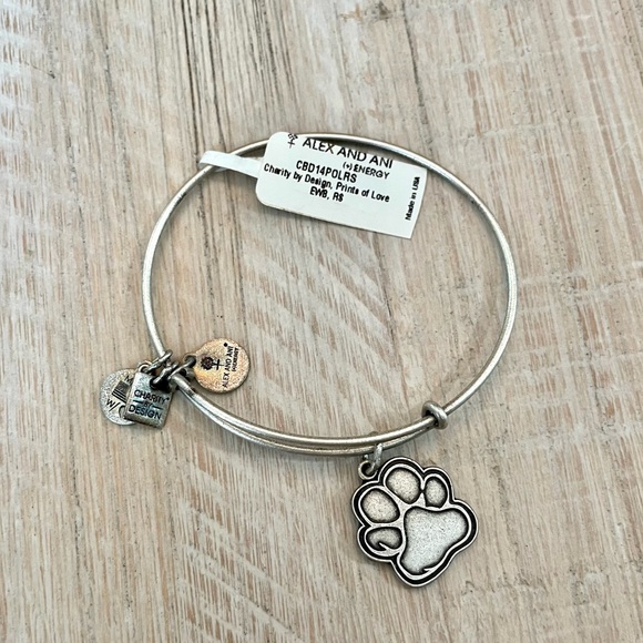 Alex & Ani Paw Print Bracelet - Picture 1 of 1